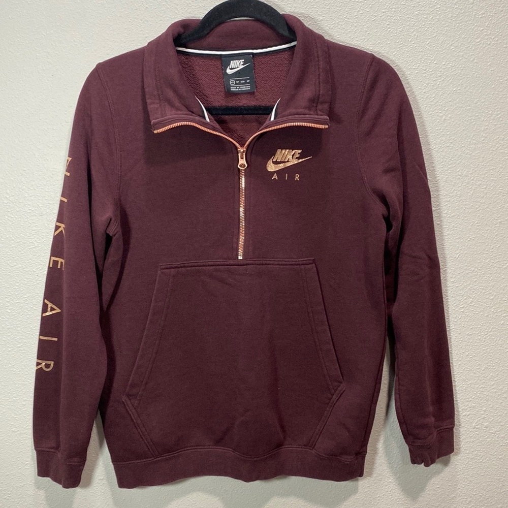 Nike Air Half‎ Zip Pullover Mauve/Purple & Rose Gold